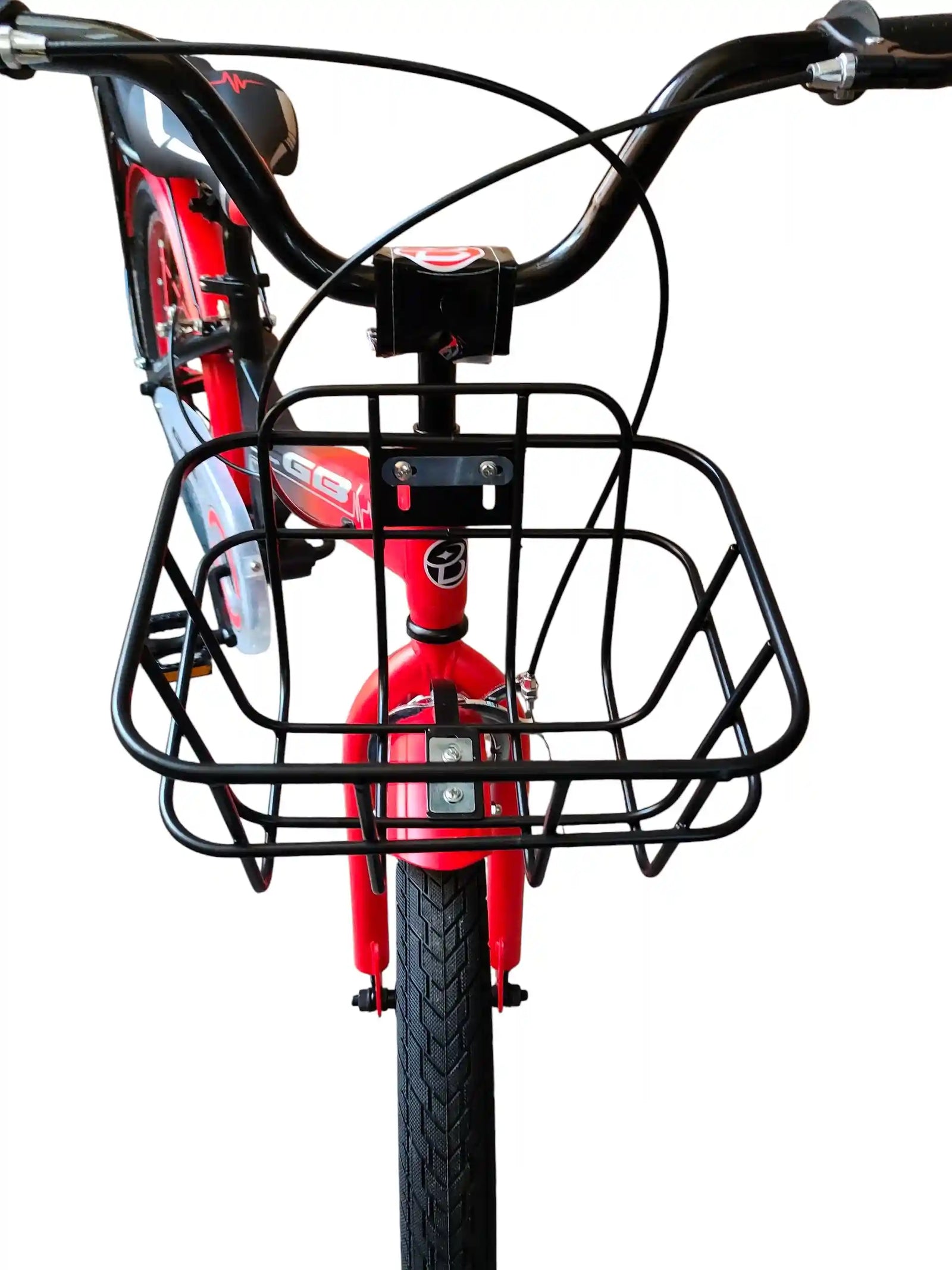 GB 20-Inch Kids Bike for Boys & Girls Ages 6–12, Single-Speed Bicycle with Front Basket, Rear Rack, Steel Caliper Brakes, Quick-Release Adjustable Saddle, Fenders, Durable One-Piece Crank, Orange Color, 1-Year Warranty High-Safety by ABO ELGOUKH & MAXLERZ