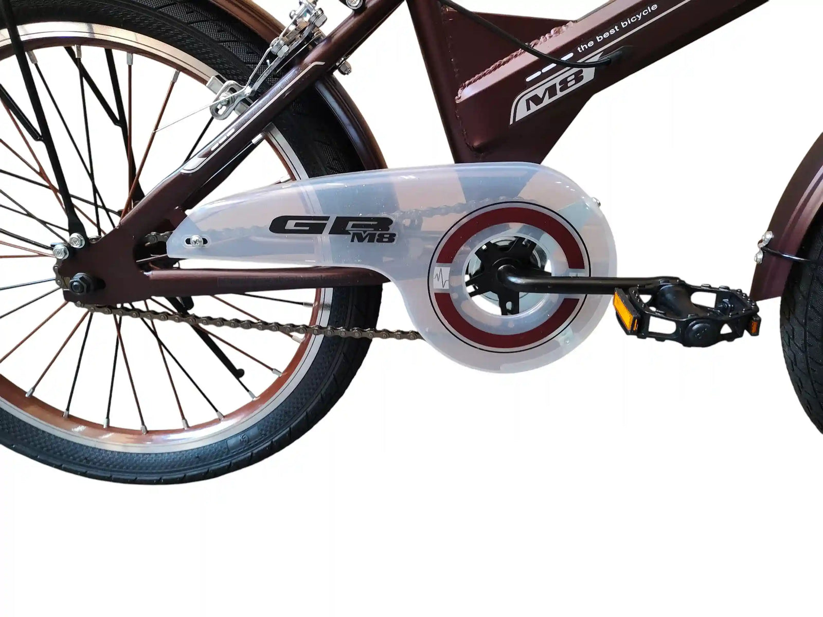 GB 20-Inch Kids Bike for Boys & Girls Ages 6–12, Single-Speed Bicycle with Front Basket, Rear Rack, Steel Caliper Brakes, Quick-Release Adjustable Saddle, Fenders, Durable One-Piece Crank, Orange Color, 1-Year Warranty High-Safety by ABO ELGOUKH & MAXLERZ