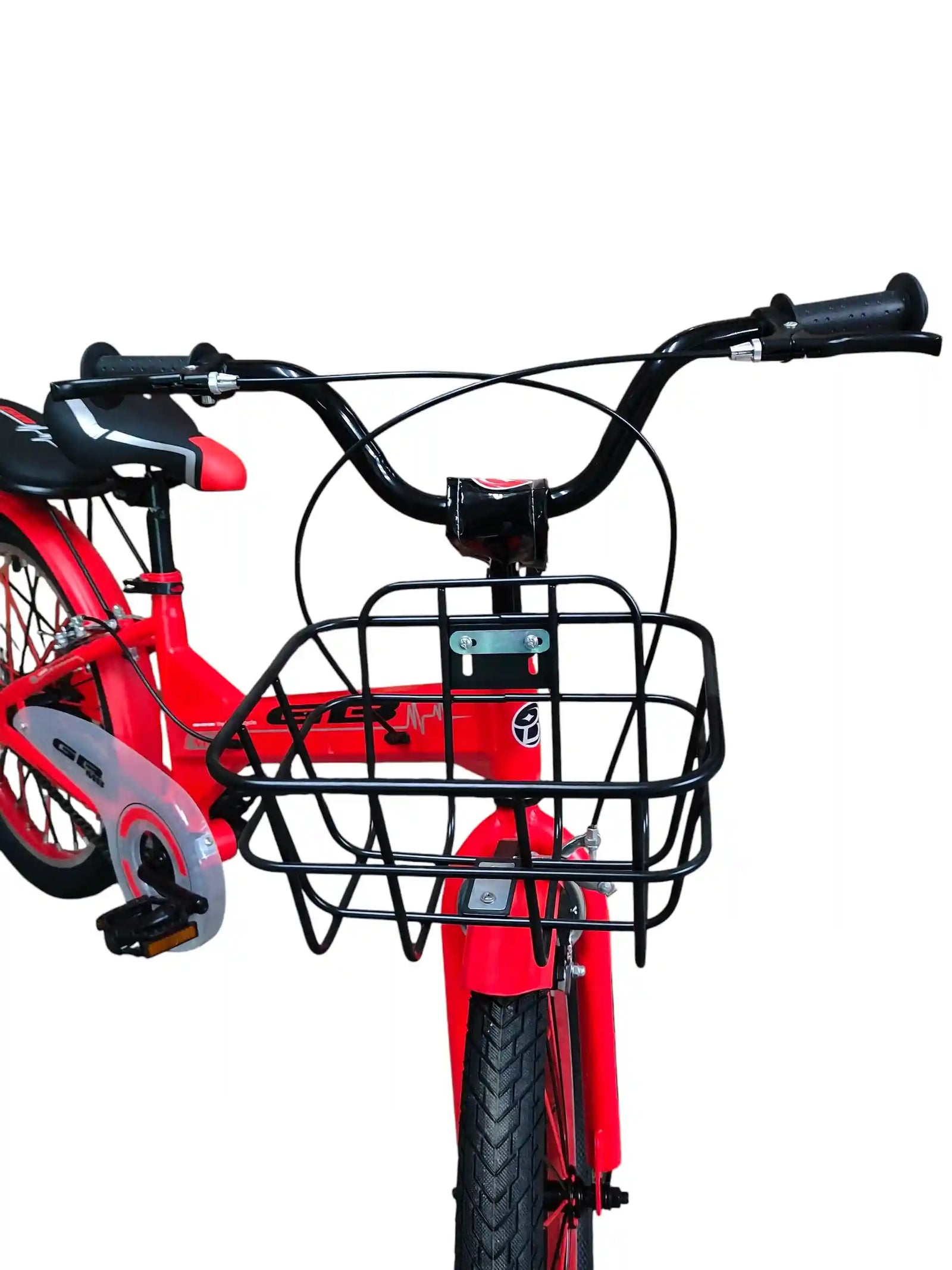 GB 20-Inch Kids Bike for Boys & Girls Ages 6–12, Single-Speed Bicycle with Front Basket, Rear Rack, Steel Caliper Brakes, Quick-Release Adjustable Saddle, Fenders, Durable One-Piece Crank, Orange Color, 1-Year Warranty High-Safety by ABO ELGOUKH & MAXLERZ