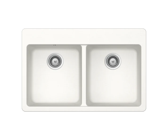 MADISON N-200 Kitchen Sink – Double Bowl | 90 cm Cabinet | Topmount Installation