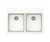 MADISON N-200 Kitchen Sink – Double Bowl | 90 cm Cabinet | Topmount Installation