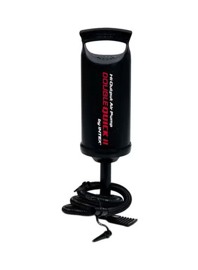 Double Quick II Hi-Output Air Pump, High-Output Manual Air Pump for Inflatable Items