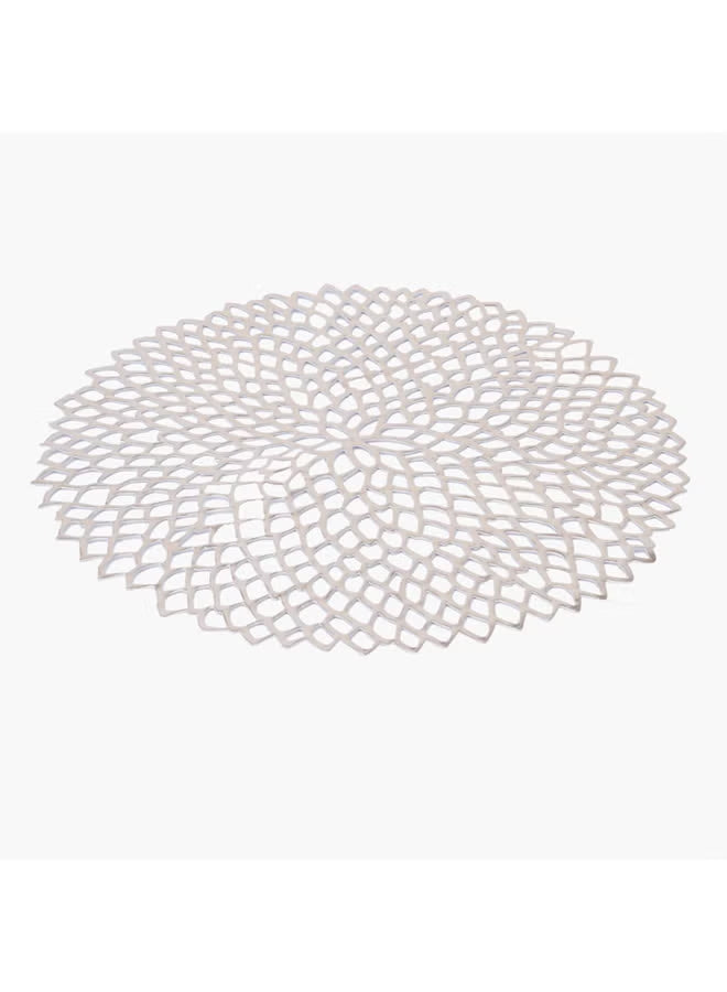 Generic Round Shaped Placemat ,White , 40cm