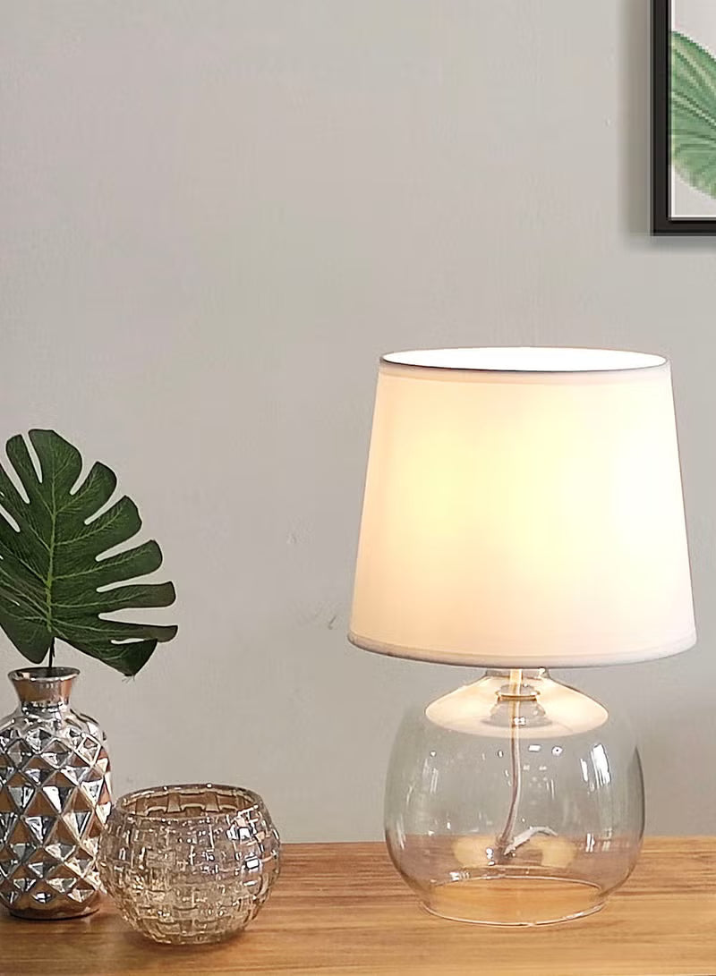 Generic Table Lamp – Glass Base with Elegant Design