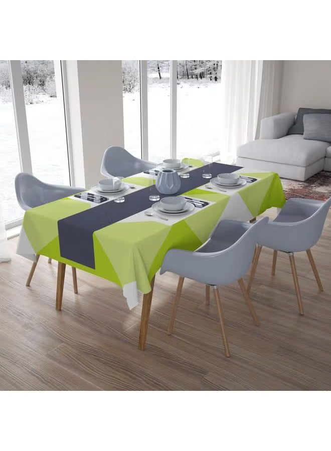 مفرش طاولة من البوليستر مصمم لحماية الطاولات مع إضافة مظهر أنيق ومرتب لمساحات الطعام. مصنوع من خامة بوليستر متينة،