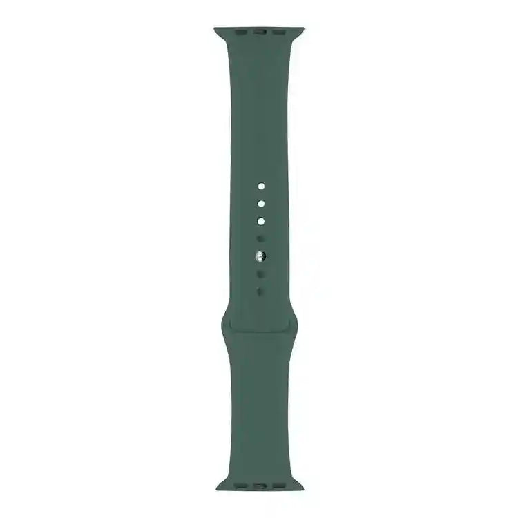 iGuard by Porodo Silicone Watch Band, Fit & Comfortable Replacement Wrist Band, Adjustable Straps Compatible for Apple Watch 44mm / 42mm - Hunter - Safqqa Egypt