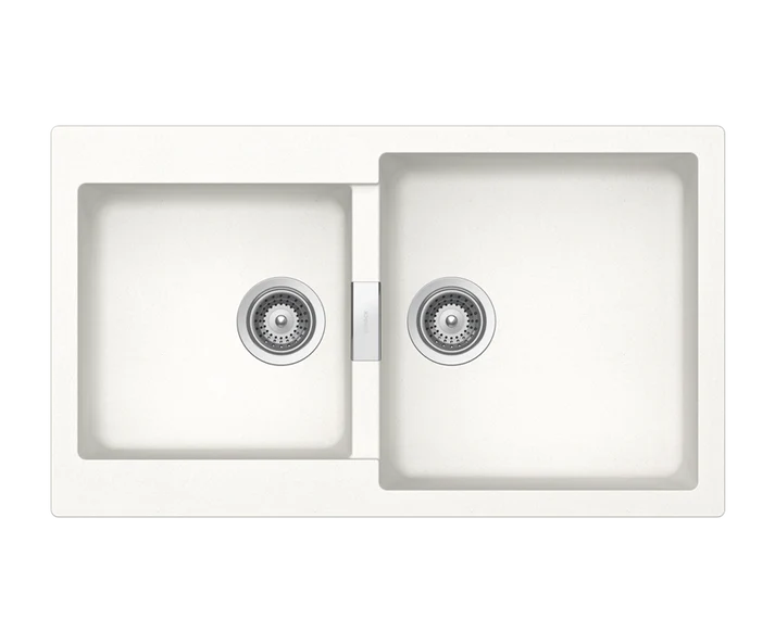 PRIMUS N-200 Kitchen Sink – Double Bowl | 90 cm Cabinet | Topmount &amp; Undermount Installation
