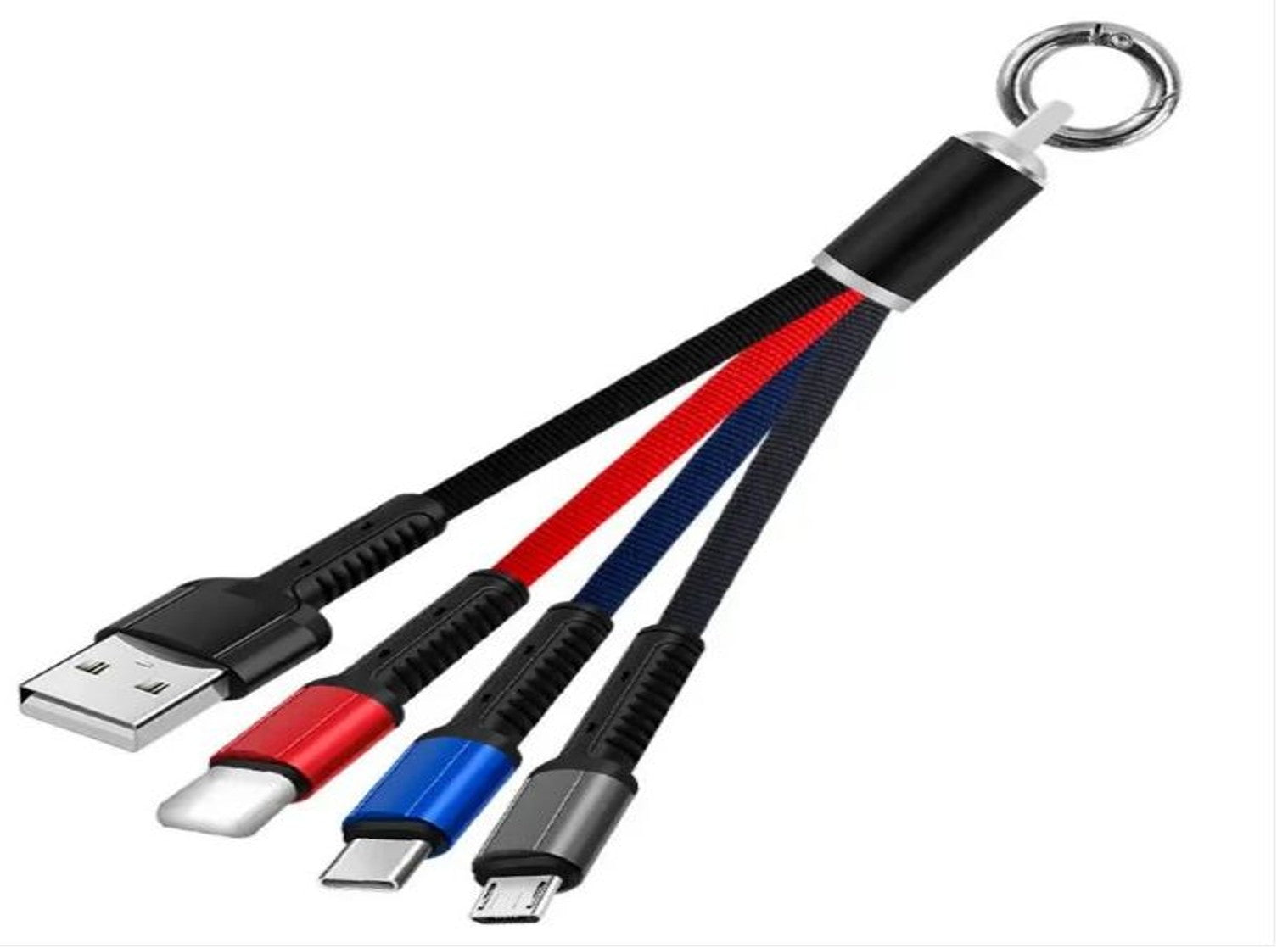 X-Plus KX 3278 USB Cable Data Cable Ribbon Multi USB Micro C 3 in 1 Fast Charging Cable with led lamp xp-80