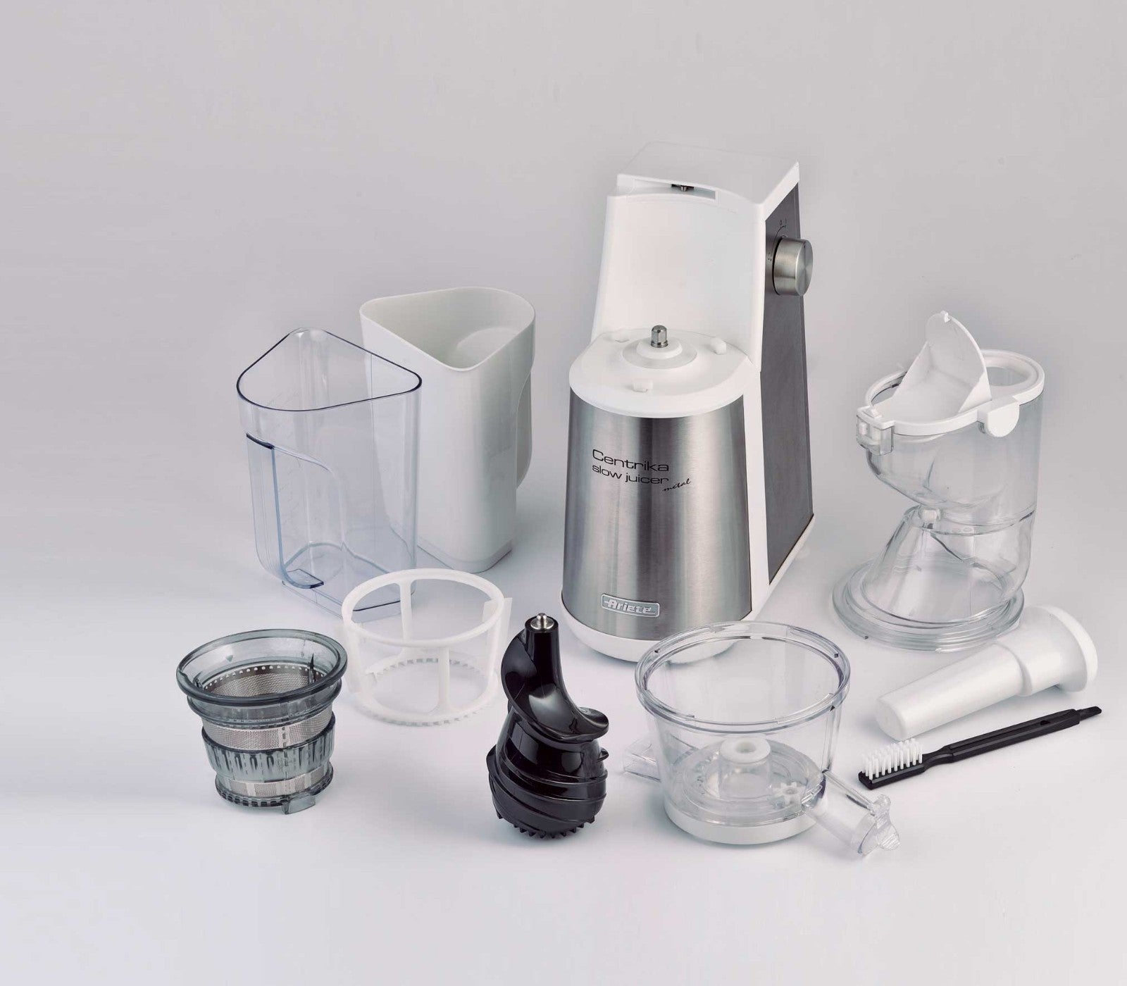 عصارة أرييتي 177 سينتريكا البطيئة - عصارة عصر بارد من الفولاذ المقاوم للصدأ بقوة 400 واط