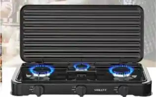 Sokany gas stove, 3 burners, SK-6003 - Safqqa Egypt