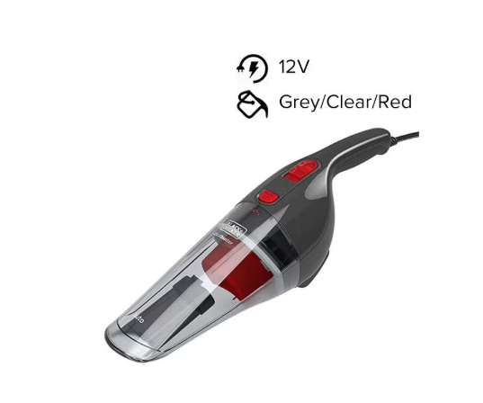 Auto Dustbuster 12V Handheld Car Vacuum – Ergonomic Design, Double Filtration, 5m Cable, Fits Cigarette Lighter (Light Scratches on Product)