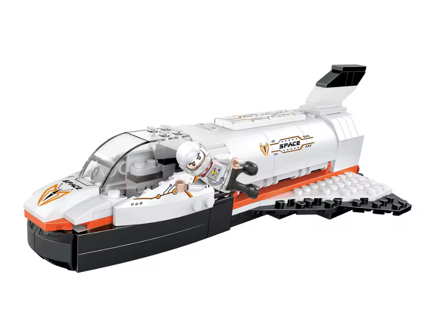 COGO Space Shuttle Model – 168-Piece 3-in-1 Building Toy Set for Kids, Space Agency Playset, Educational Space Gift