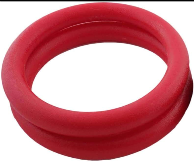Stark Gym Rings – Durable Plastic, Red, Set of 2 (No Belts Included)