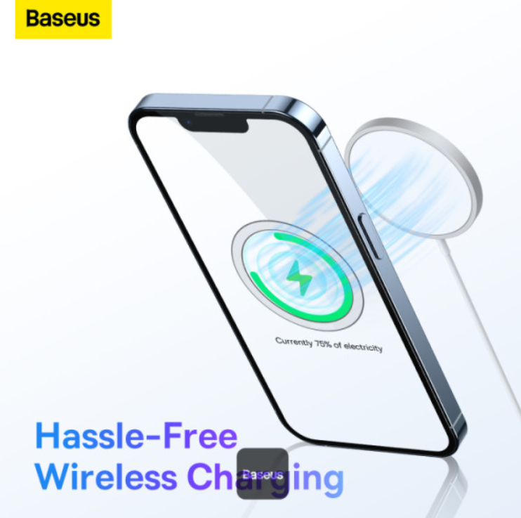 ملصق حلقة معدنية مغناطيسية من سلسلة Baseus Halo | لوحة حامل هاتف رفيعة للغاية 2 قطعة - أسود