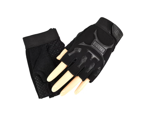 2-Piece Semi-Finger Gym Training Gloves