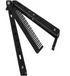 Knife Style Hair Comb Black 22cm