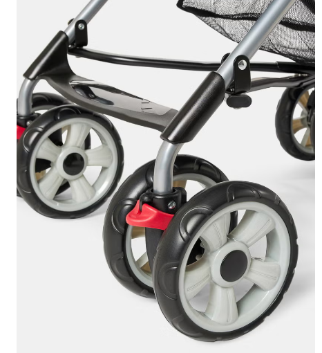 عربة أطفال قابلة للطي بمظلة ومقعد قابل للإمالة