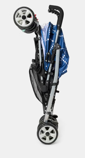 عربة أطفال قابلة للطي بمظلة ومقعد قابل للإمالة