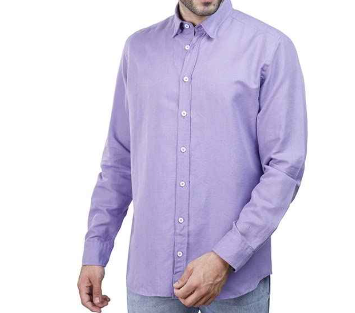 Coup Men’s Slim Fit Plain Long Sleeve Shirt – Modern & Elegant Look