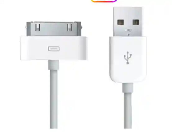 USB Data Sync Charging Cable for Apple iPad2 / iPhone 4 / 4S / iPod Nano – White