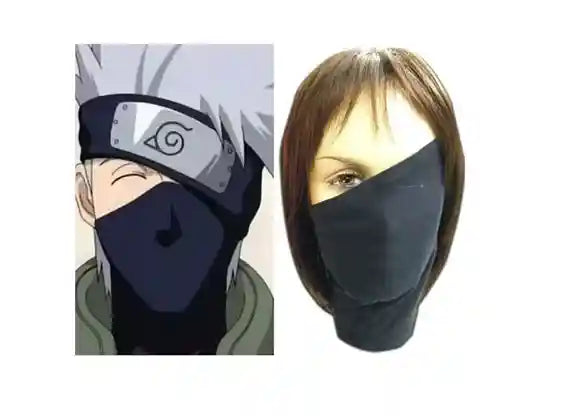 قناع وجه ناروتو كاكاشي للأطفال – جودة ممتازة، 20 سم