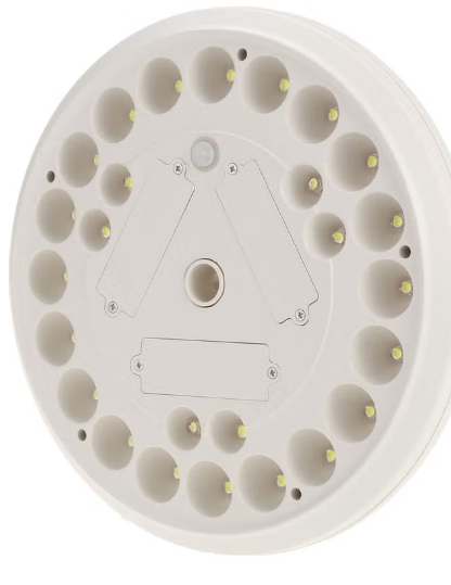 عمود علم متعدد الألوان يعمل بالطاقة الشمسية مع 26 مصباح LED - 23.5 × 5.3 × 0.45 سم