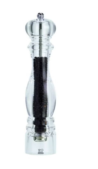 Nancy Manual Transparent Pepper Mill – 20 cm