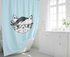 Printed Shower Curtain with Stylish Design – 150 x 200 cm