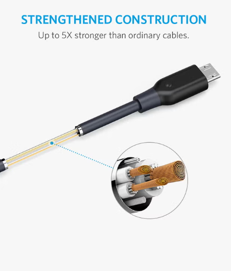 Anker PowerLine Micro USB Cable – Durable & Fast Charging