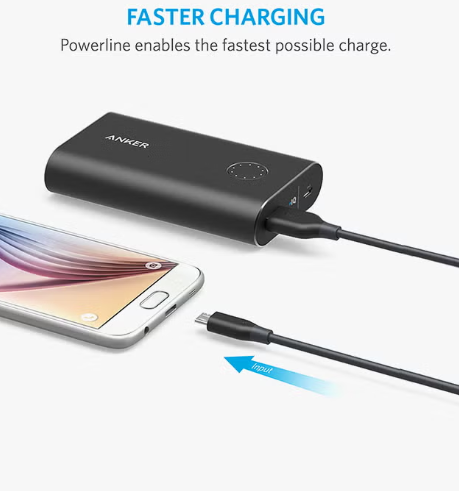 كابل مايكروUSB من انكر – متين وسريع الشحن