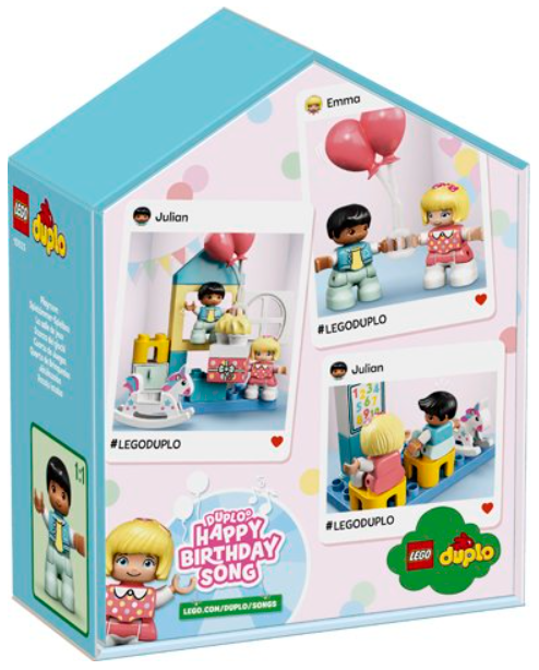 LEGO LEGO DUPLO Playroom 10925 – Educational Toddler Playset in House-Shaped Storage Box with Birthday Party & School Role-Play, Ages 2+ – Safqqa Egypt