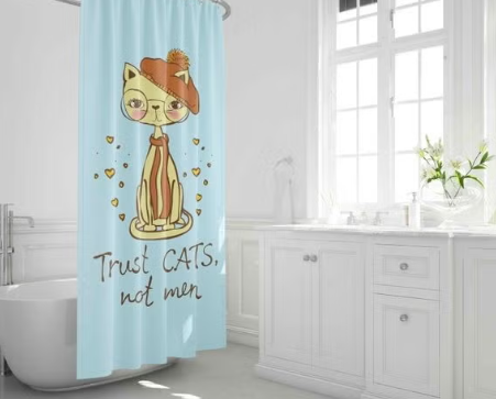 Printed Shower Curtain – Stylish Bathroom Decor