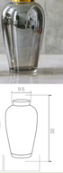 Elegant Glass Flower Vase for Home Decoration