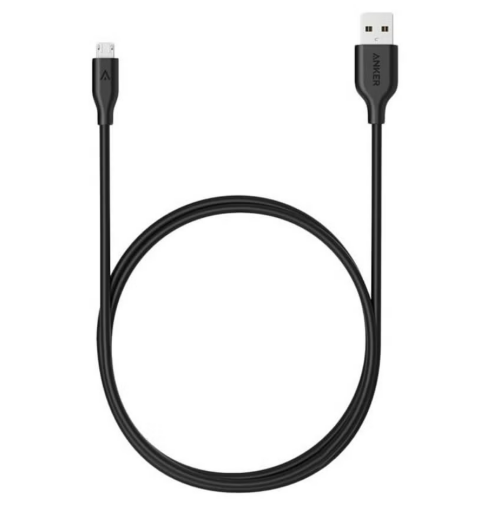 كابل ميكرو يو إس بي من أنكر باور لاين بطول 3 قدم للشحن ونقل البيانات