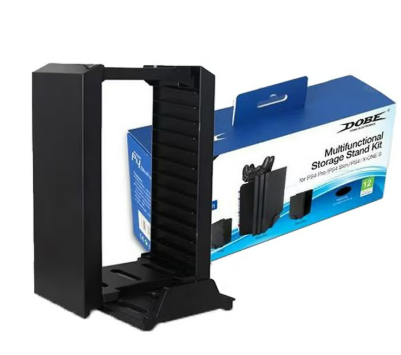 DOBE Multifunctional Storage Stand for CD & Video Games, Game Disc Organizer Rack for Consoles and Accessories