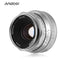 ANDOER E-mount Large Aperture Multilayer Film Coating Mirrorless Camera Lens Silver/Black