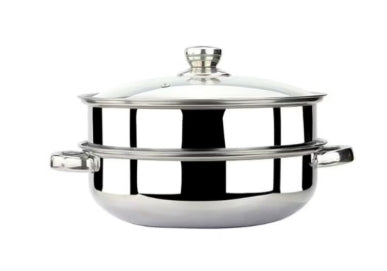 Sharpdo Stainless Steel Steamer Silver 28x18cm