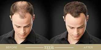 ألياف بناء الشعر من توبّيك باللون البني الغامق بوزن ٢٧٫٥ جرام، تعمل على إخفاء الفراغات فوراً ومنح الشعر مظهراً أكثر كثافة وامتلاء. تحتوي على ألياف كيراتين طبيعية تلتصق بالشعر الموجود لتعطي شكلاً طبيعياً