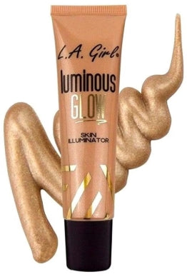 إل.إيه. جير لومينوس جلو سكين إلوميناتور بدرجة أفتر جلو. يتميز هذا الهايلايتر السائل بتركيبته الخفيفة التي تمنح البشرة توهجًا صحيًا ولمعانًا جذابًا. غني بـ فيتامين E وزبدة الشيا لترطيب البشرة 