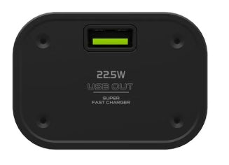 Goui 20000 mAh Nano Transparent Power Bank – Portable Fast Charging with Simultaneous Device Support, Quick Charge 3.0, Power Delivery, and Digital Display - Black