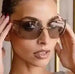 Bsreyeop Y2K Futuristic Rimless Sunglasses for Women Men Fashion Wrap Around Frame Frameless Design - Safqqa Egypt