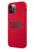 Case Karl Lagerfeld KLHCP12MSLKLRE iPhone13 Pro Max 6,7" Silicone Stack Logo red - Safqqa Egypt