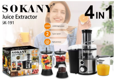 Sokany SK-191 4x1 fruit juicer