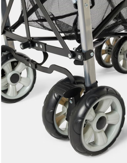 عربة أطفال قابلة للطي بمظلة ومقعد قابل للإمالة