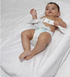 Moon 4-Sided Waterproof Diaper Changing Pad 80cm with Safety Strap