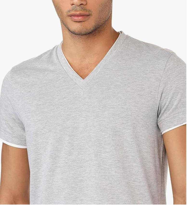 Hero Basic Men’s Set – 3 Double V-Neck T-Shirts + Free Boxer