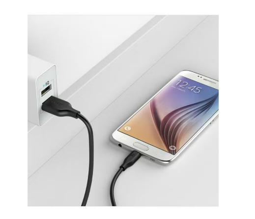 كابل ميكرو يو إس بي من أنكر باور لاين بطول 3 قدم للشحن ونقل البيانات