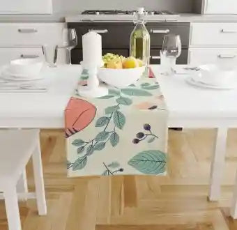 أضف لمسة أناقة لمائدة الطعام مع عداء الطاولة المطبوع من Bonamaison. مصنوع من خامة بوليستر عالية الجودة، ويتميز بتصميم ملون مطبوع يضفي حيوية وجمالاً على الطاولة. بمقاس 150x50 سم،