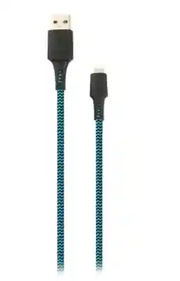 كابل Goui  لايتنينج لـ USB باللونين الأزرق والأسود وبطول 150 سم مصمم للشحن ونقل البيانات بسرعة وموثوقية. متوافق مع جميع الأجهزة