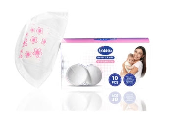 Bubbles cotton breast pads 10 pieces